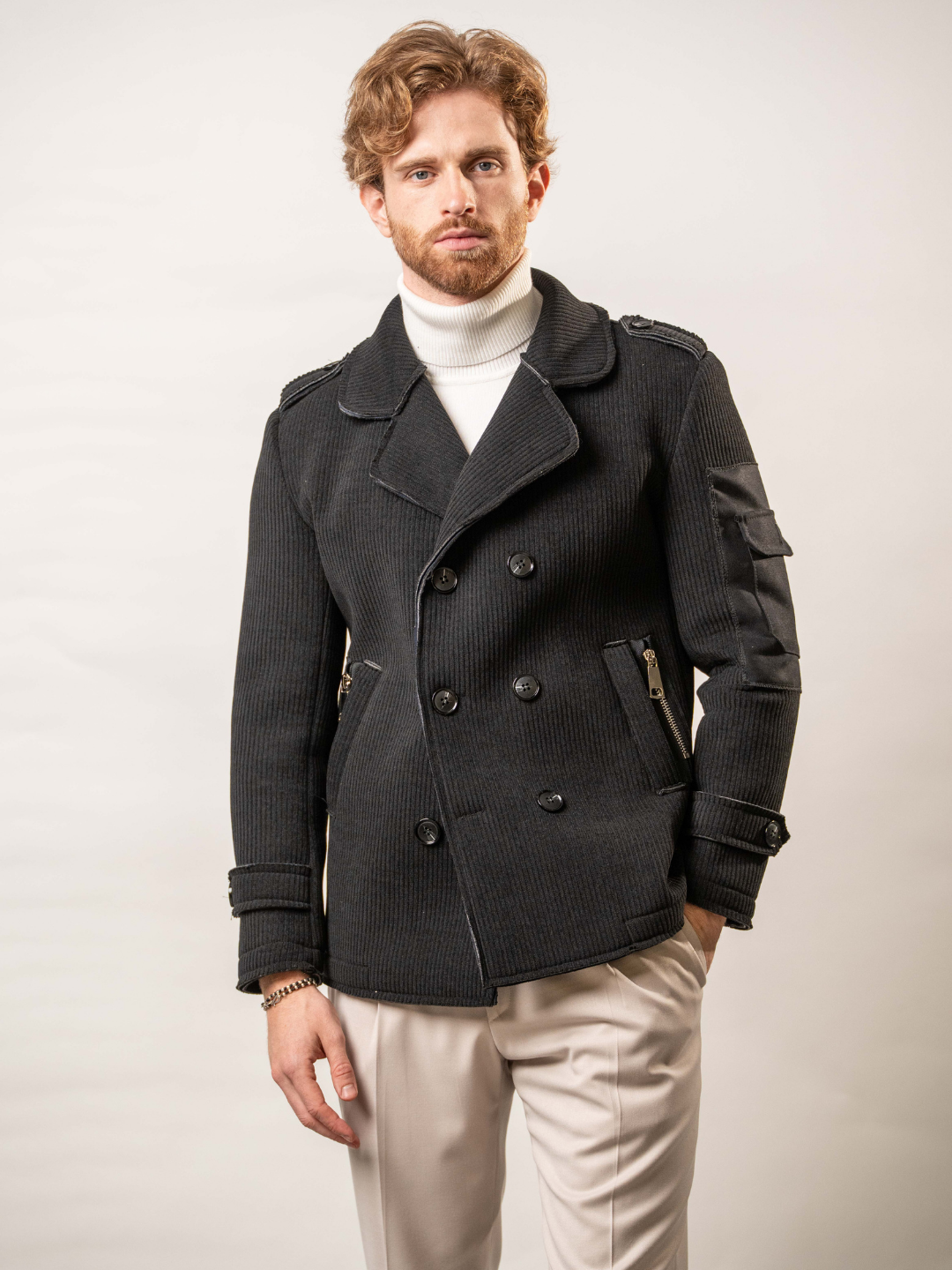 Cappotto in ciniglia taglio vivo – Karl Mommoo