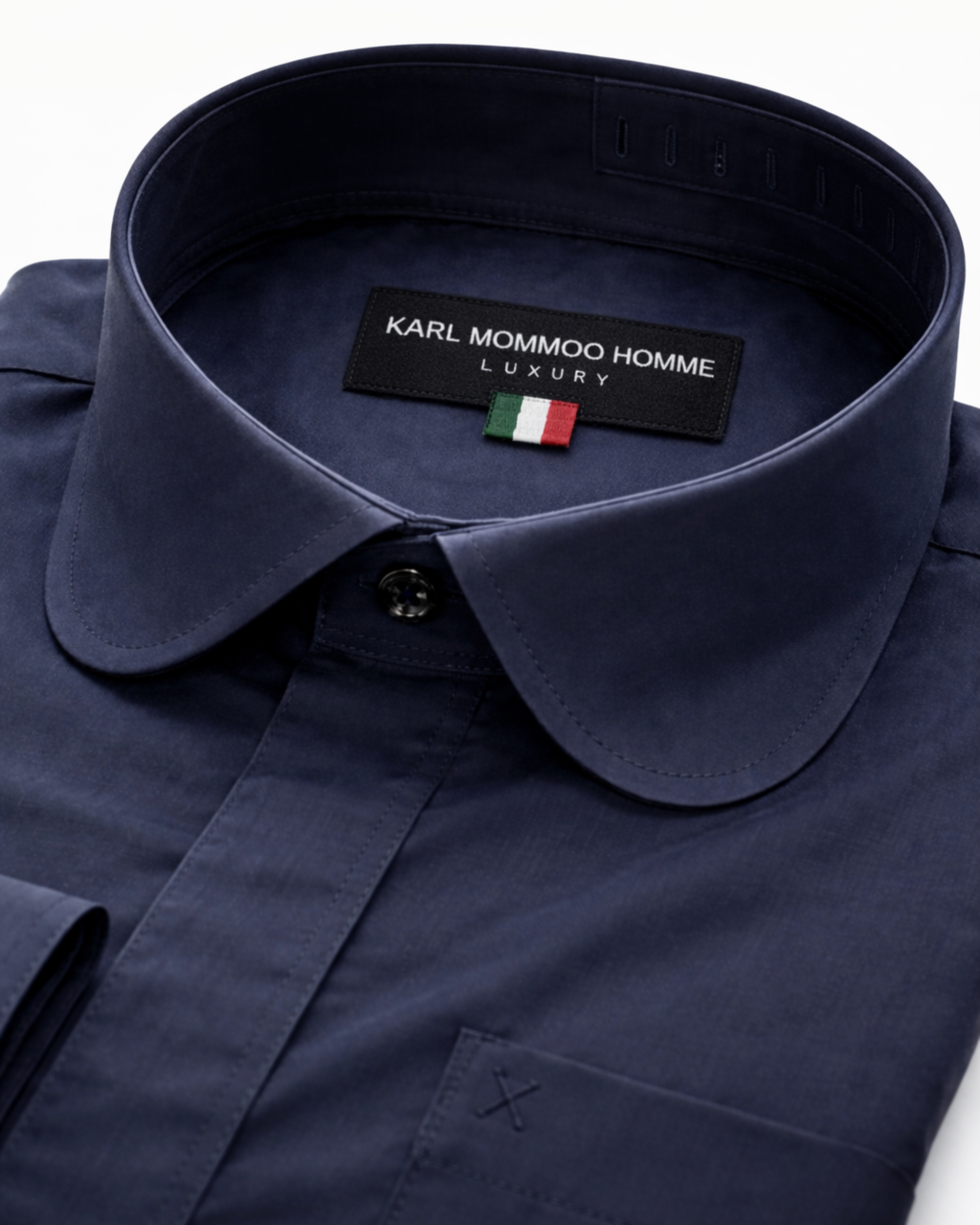 Camicia Uomo Collo Rotondo