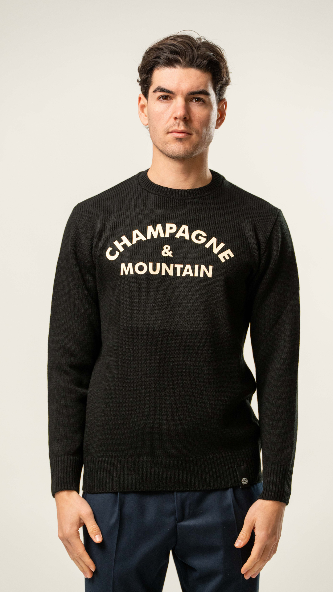 Maglia girocollo Champagne & Mountain