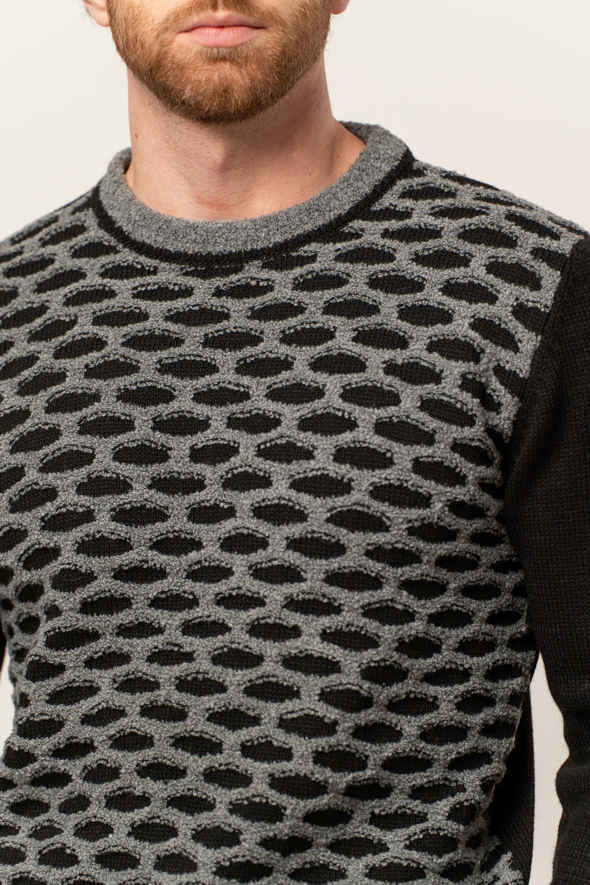 Maglia jacquard in misto lana – Karl Mommoo