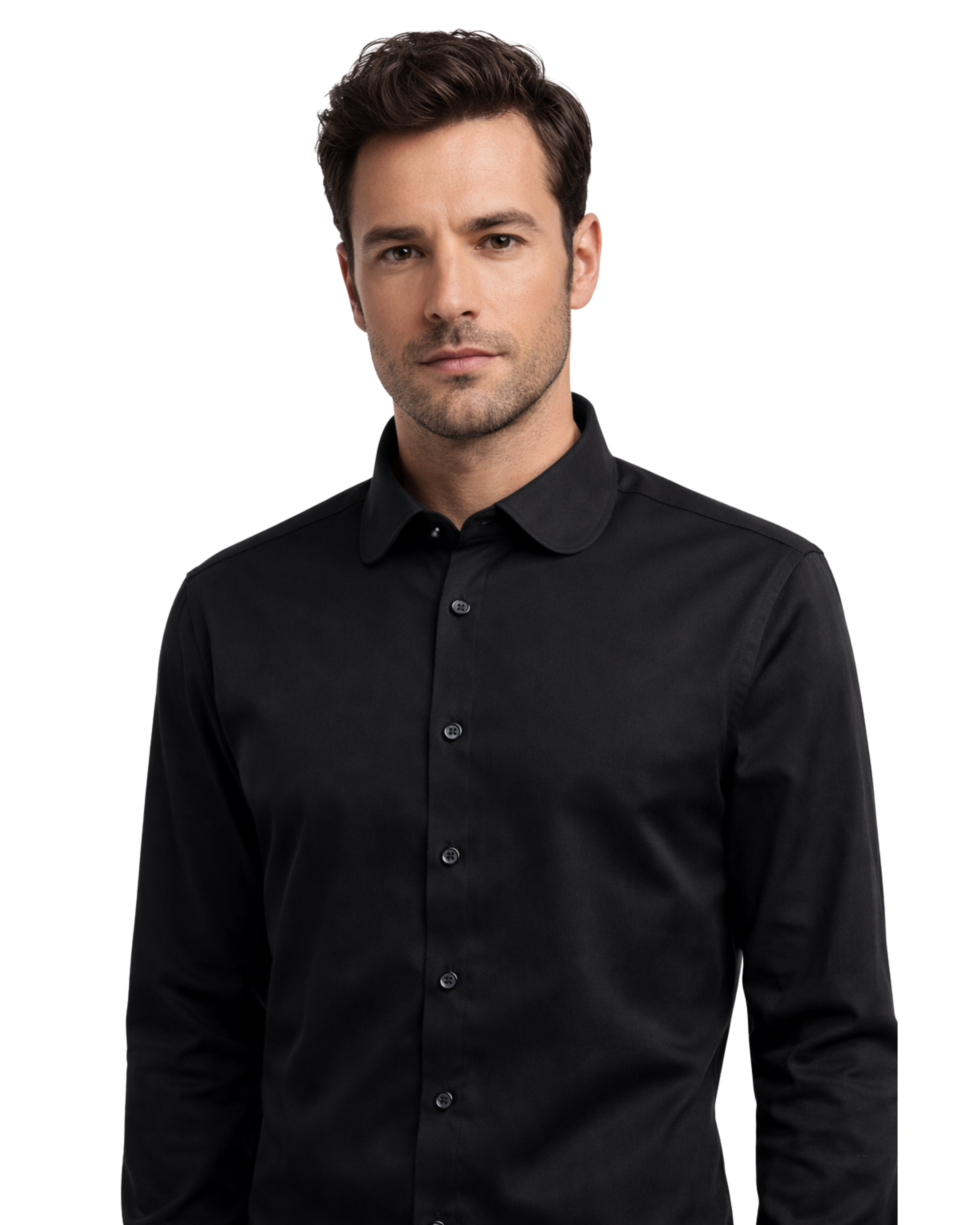 Camicia Uomo Collo Rotondo