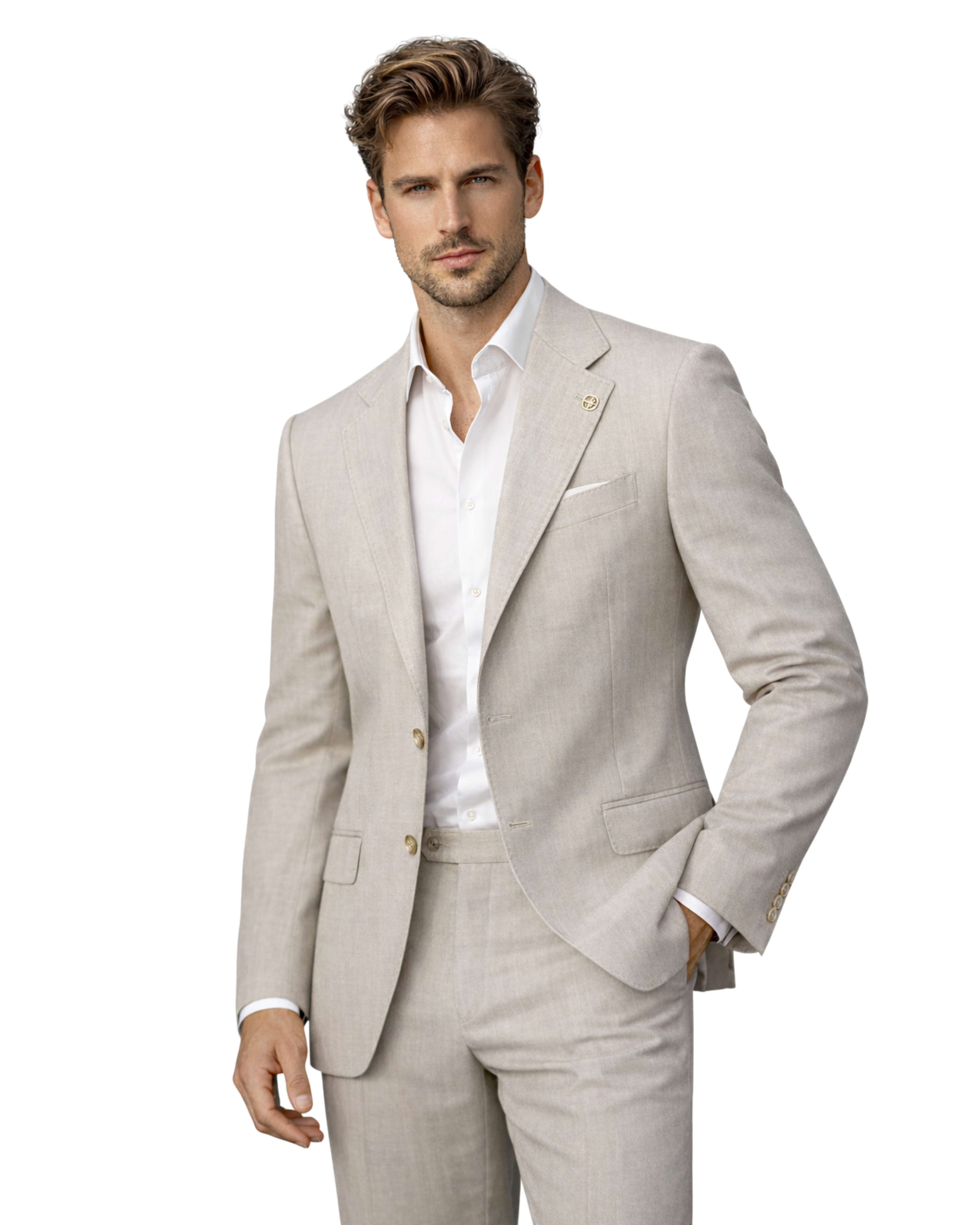 Abito Uomo Fresco Lana  – 100% Wool, Eleganza Estiva