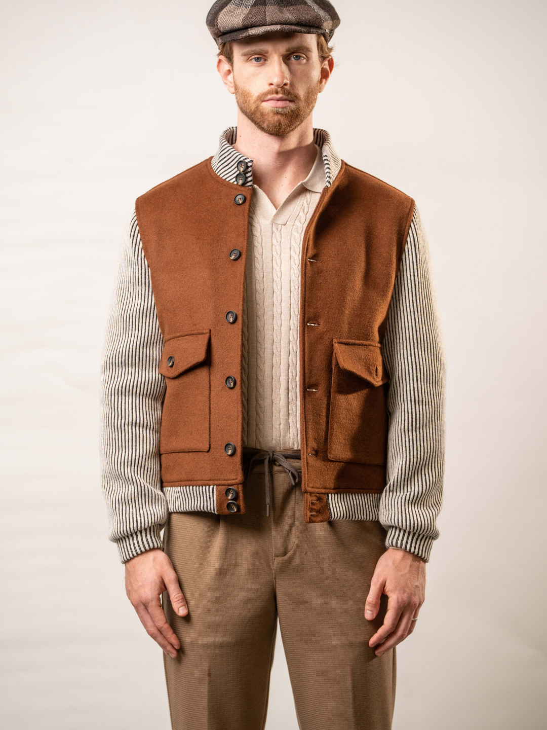 Giubbotto misto lana - Karl Mommoo