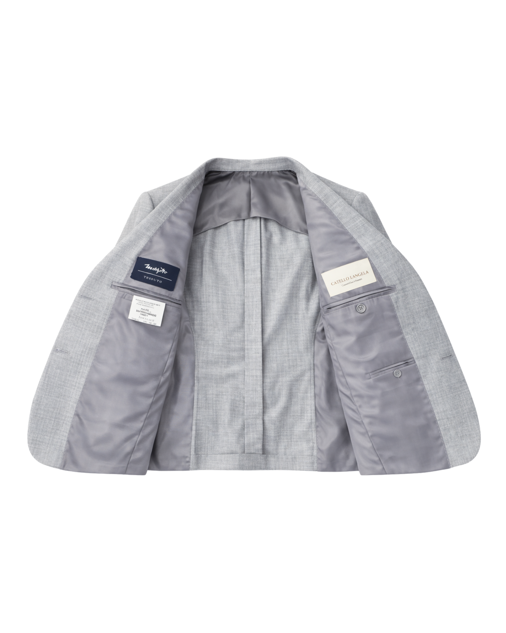 Abito Uomo Doppiopetto Grigio Fresco Lana – 100% Wool