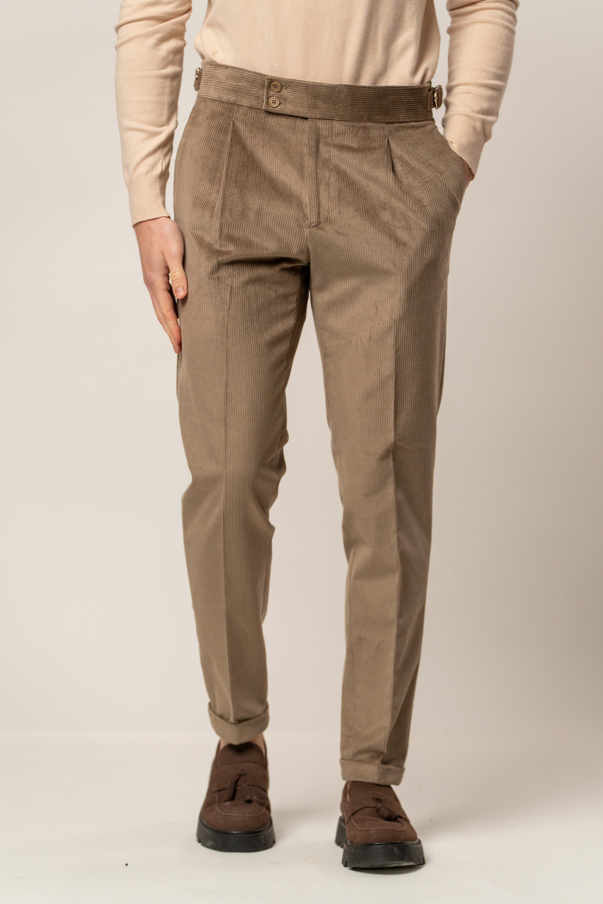 Pantalone in cotone 500 righe – Karl Mommoo