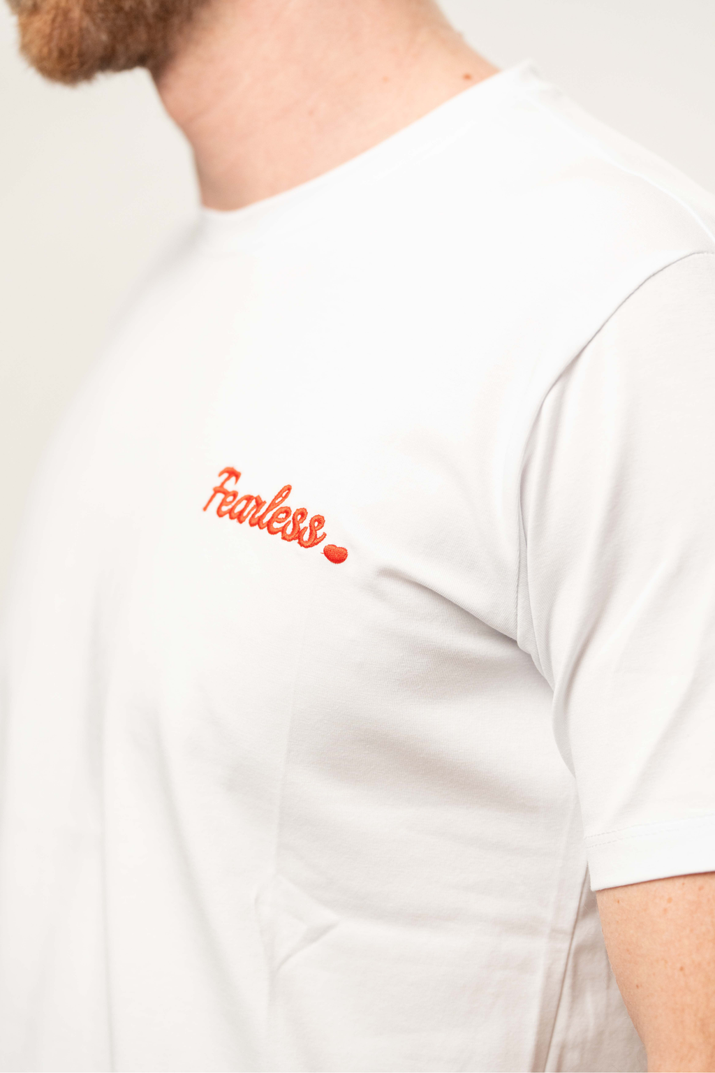 T-shirt ricamo Fearless
