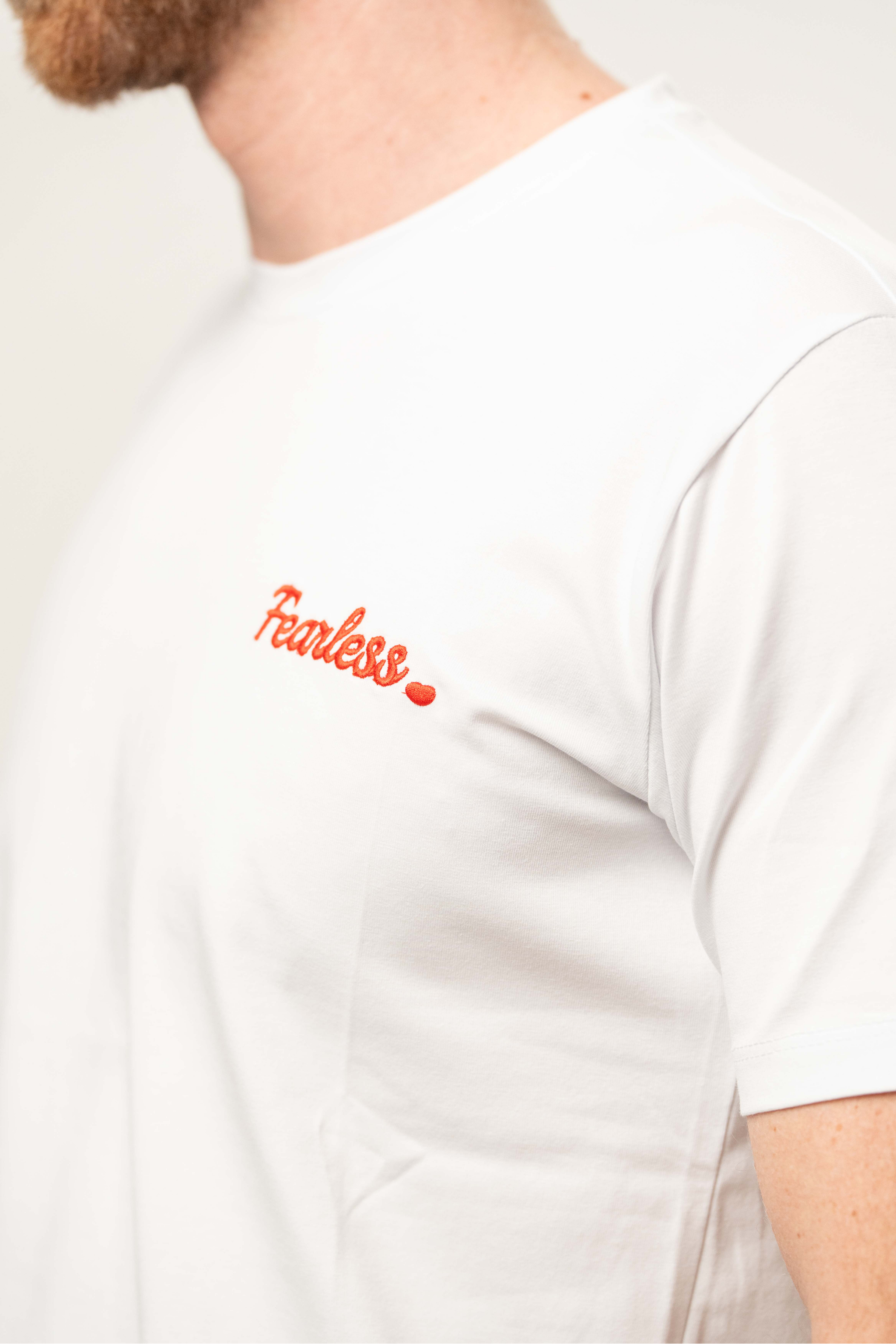 T-shirt ricamo Fearless
