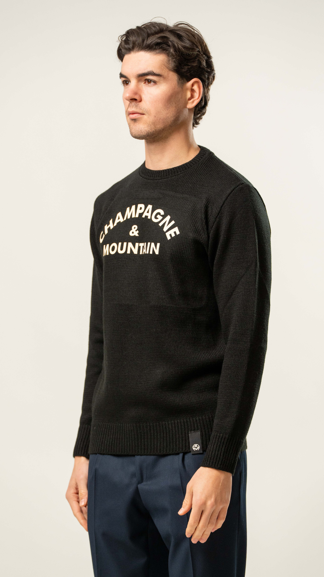 Maglia girocollo Champagne & Mountain