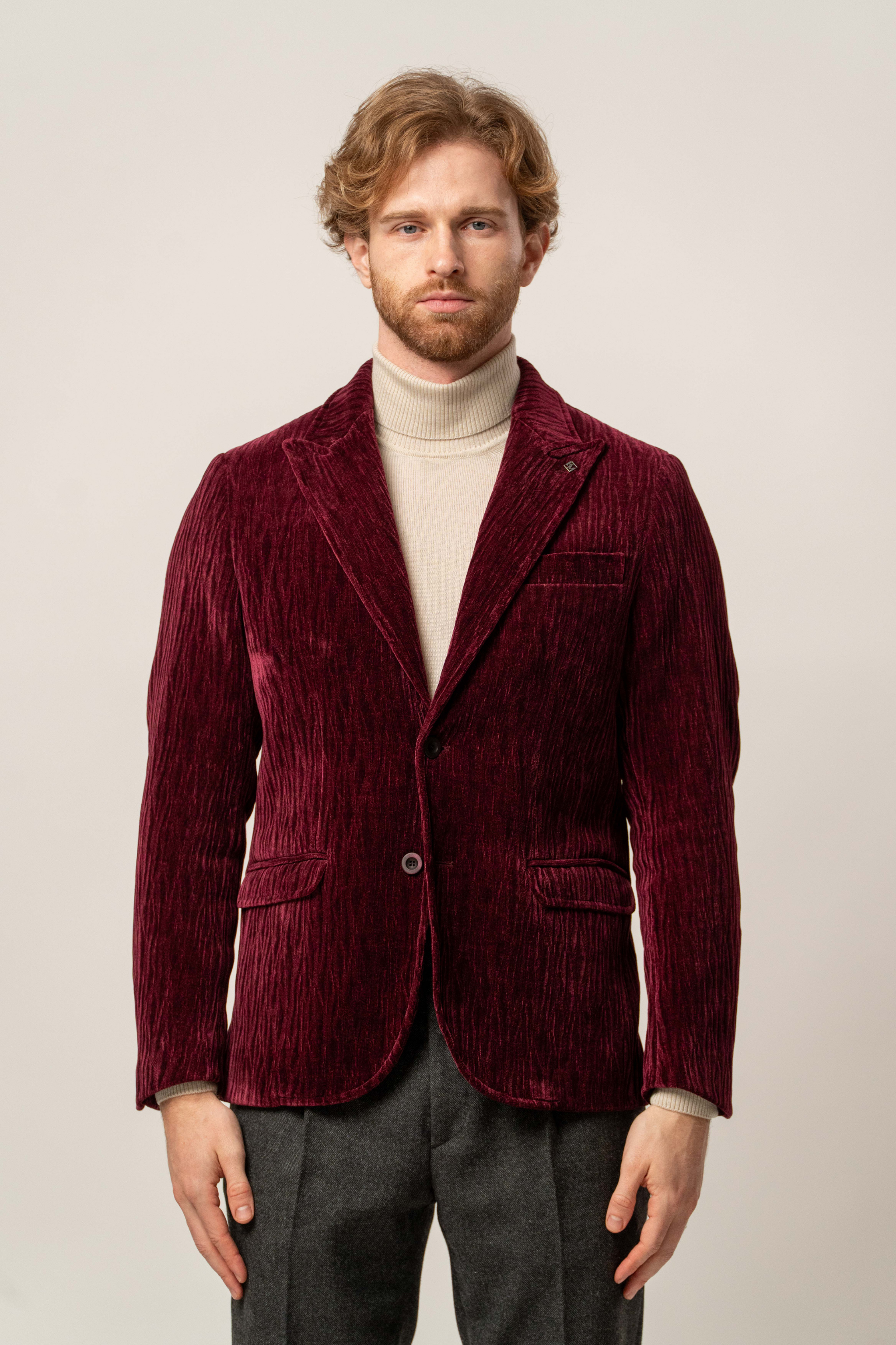 Giacca in velluto effetto corteccia – Karl Mommoo