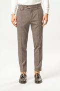 Pantalone Classico Uomo a Quadri – Marrone