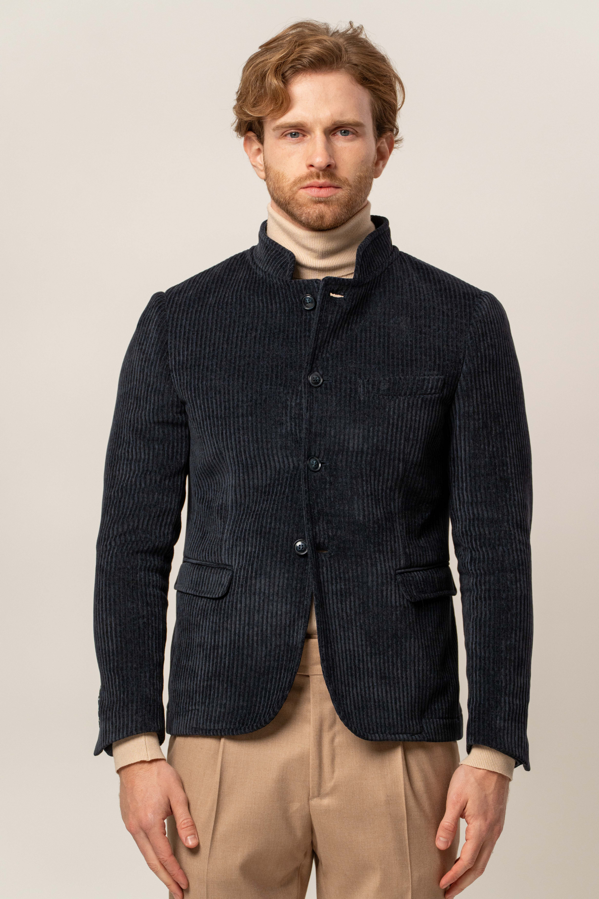 Giacca in velluto collo coreano – Karl Mommoo