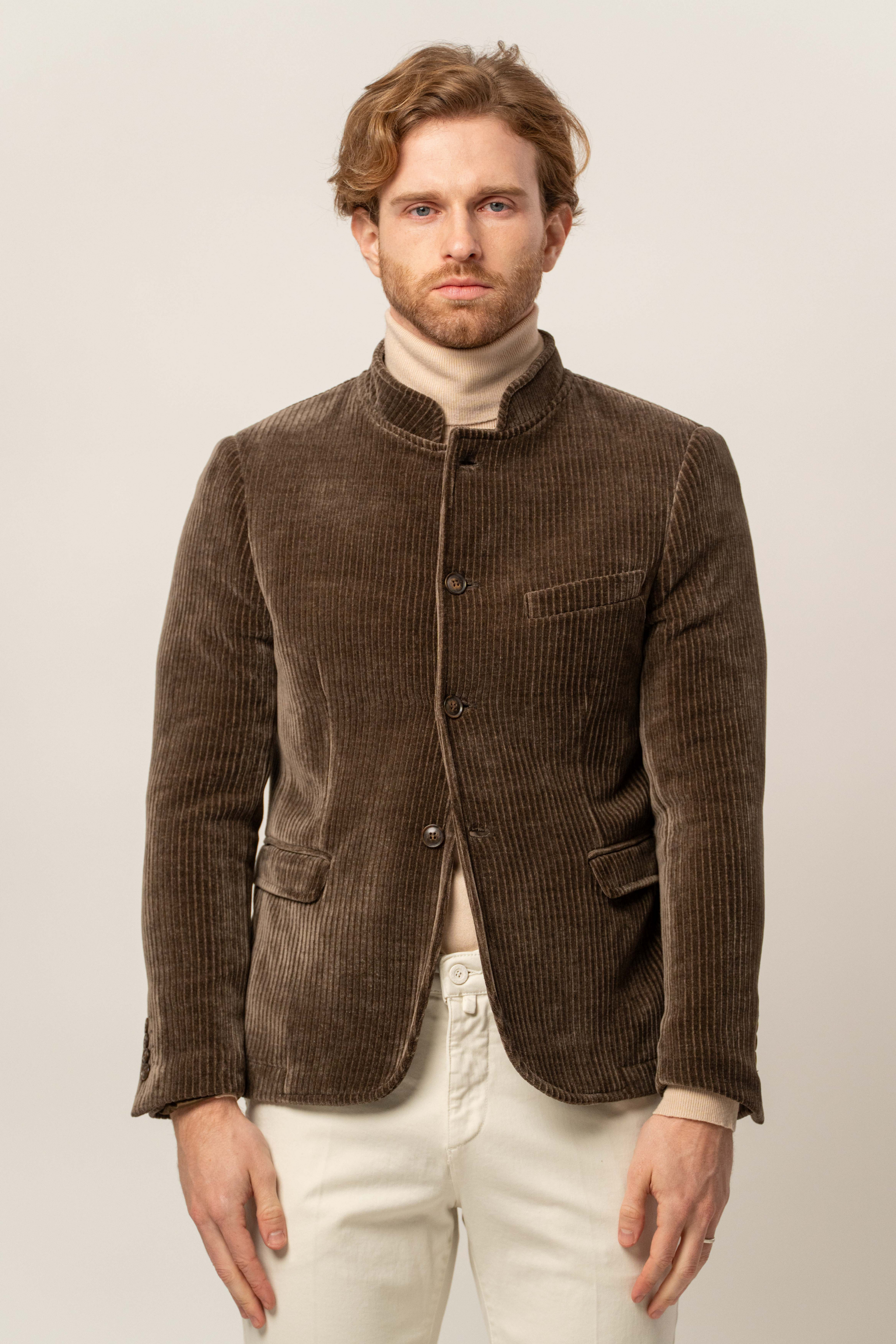 Giacca in velluto collo coreano – Karl Mommoo