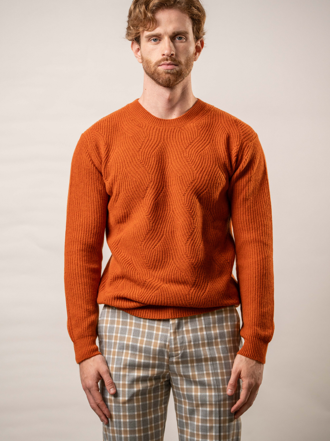 Maglia girocollo disegno jacquard – Karl Mommoo