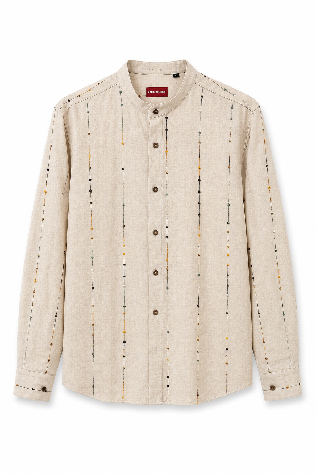 Camicia coreana ricamata