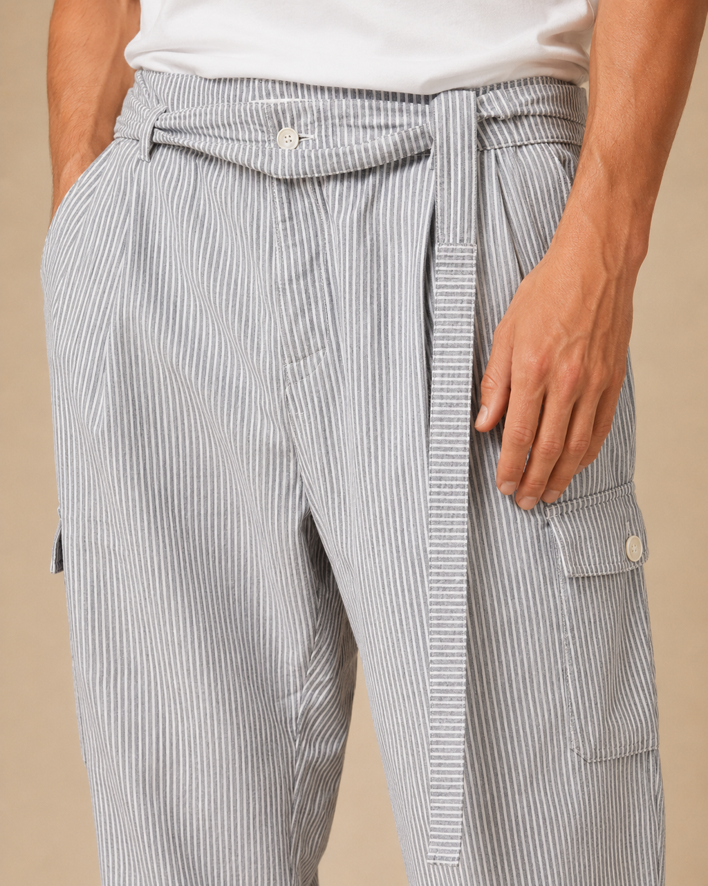 Pantalone tascone e cintura