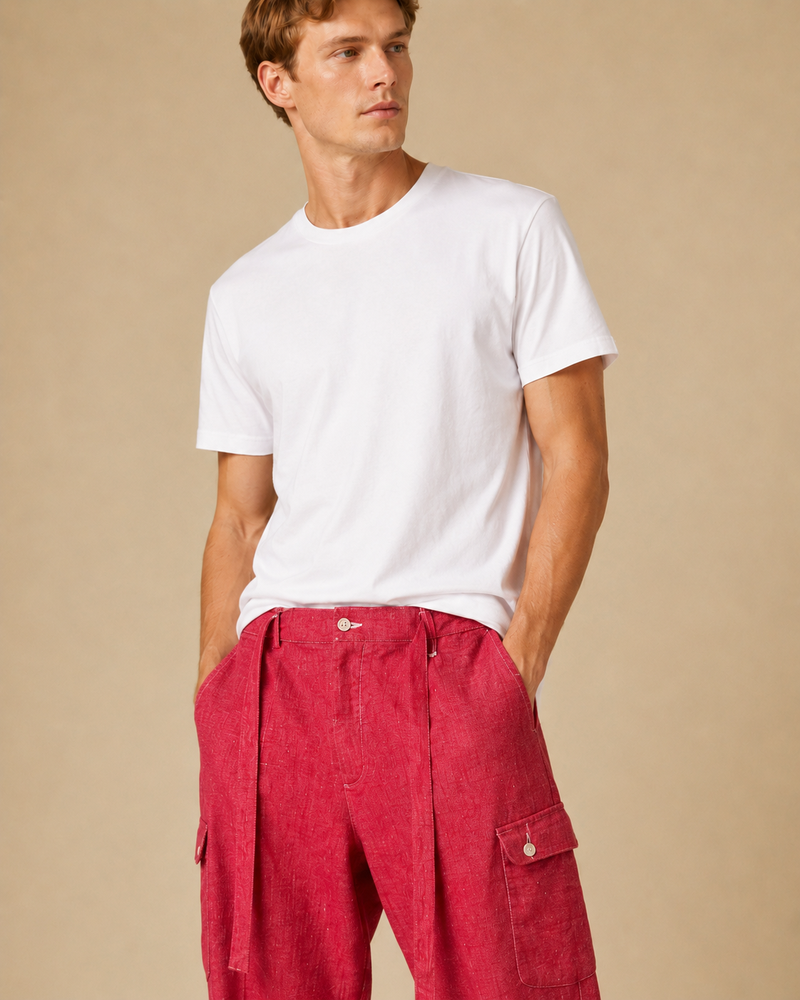Pantalone tascone e cintura
