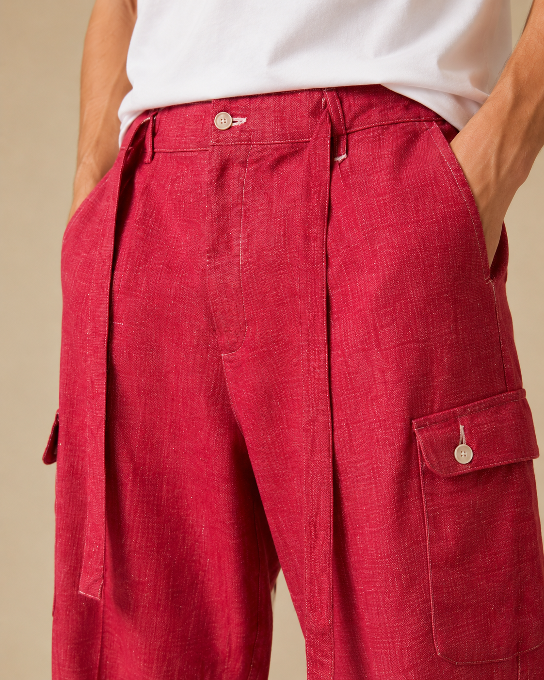 Pantalone tascone e cintura