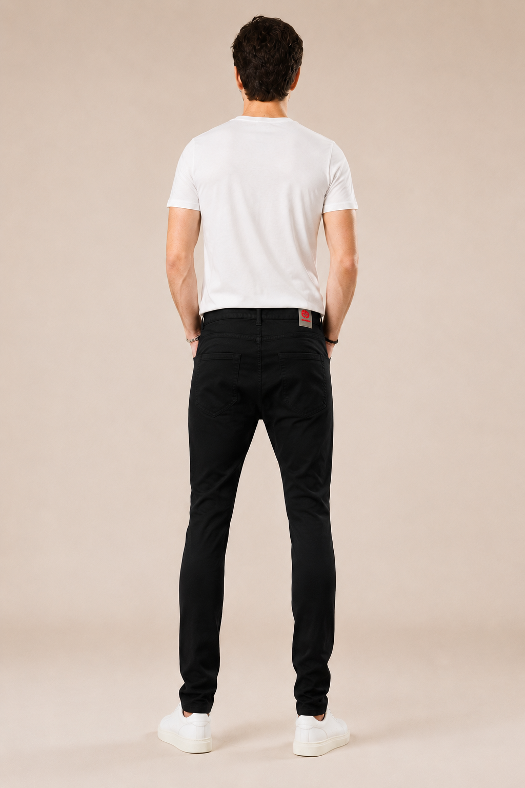 Pantalone cotone slim fit