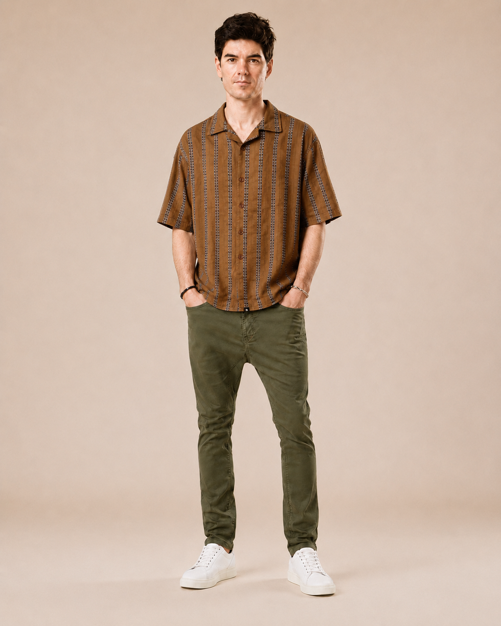 Camicia bowling 100% cotone