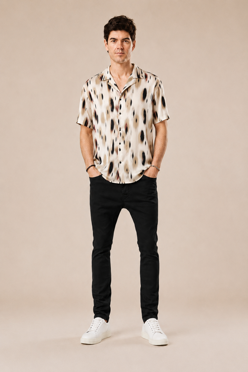 Camicia Bowling 100% viscosa