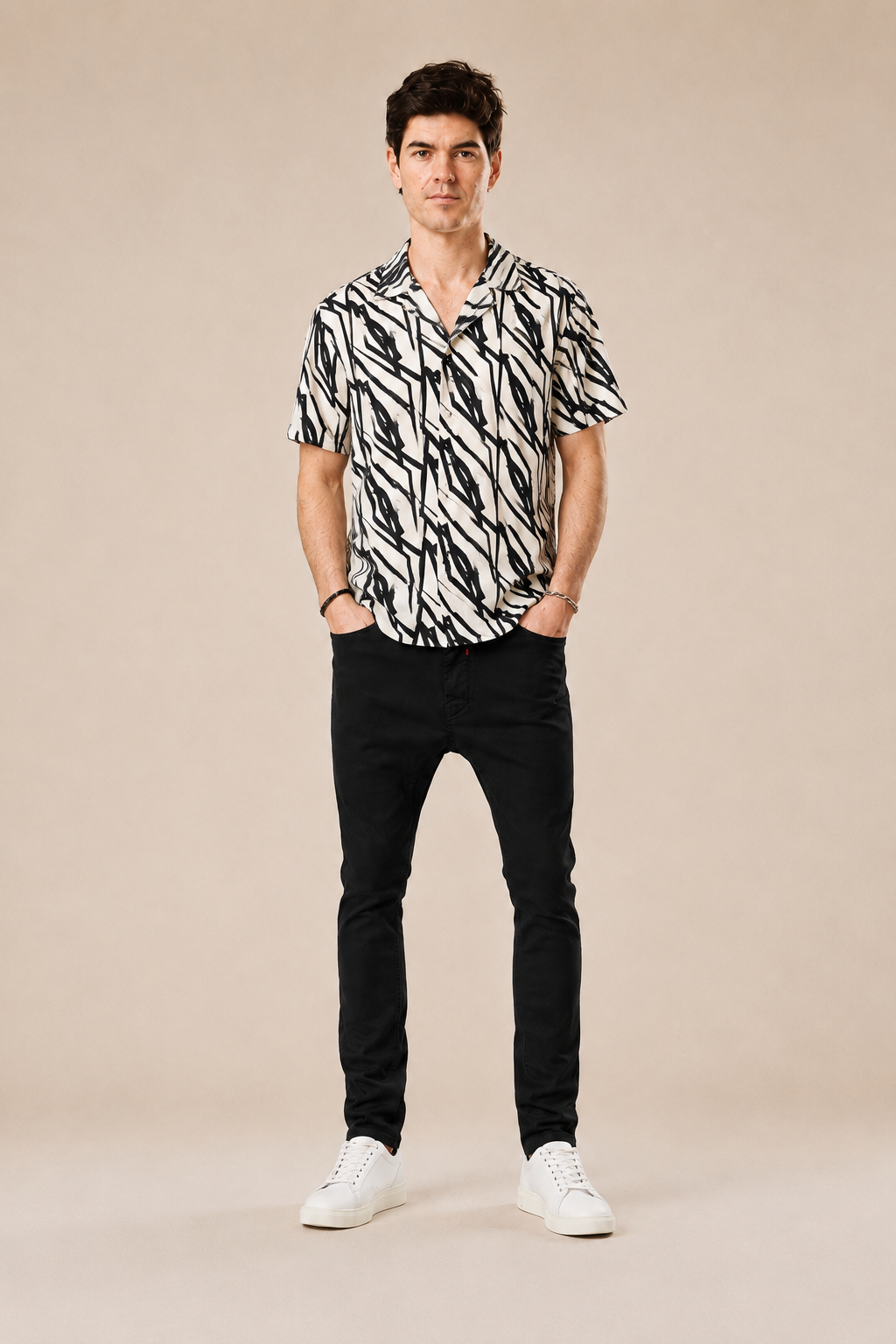 Camicia Bowling 100% viscosa