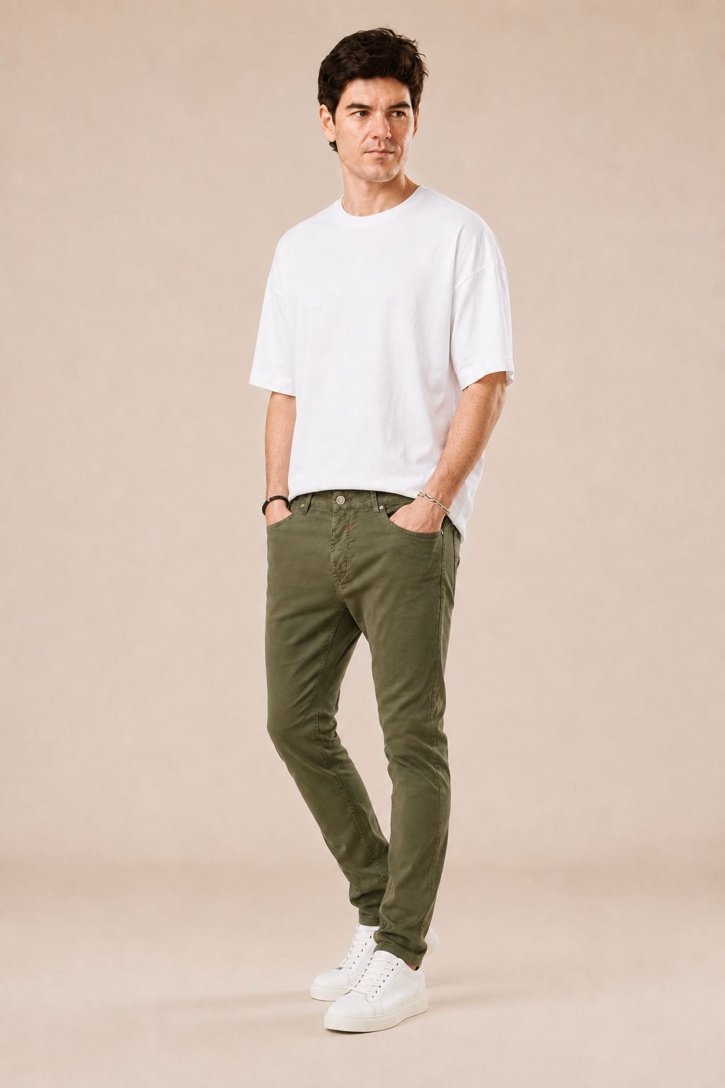 Tee con Stampa retro overfit 100% Cotone