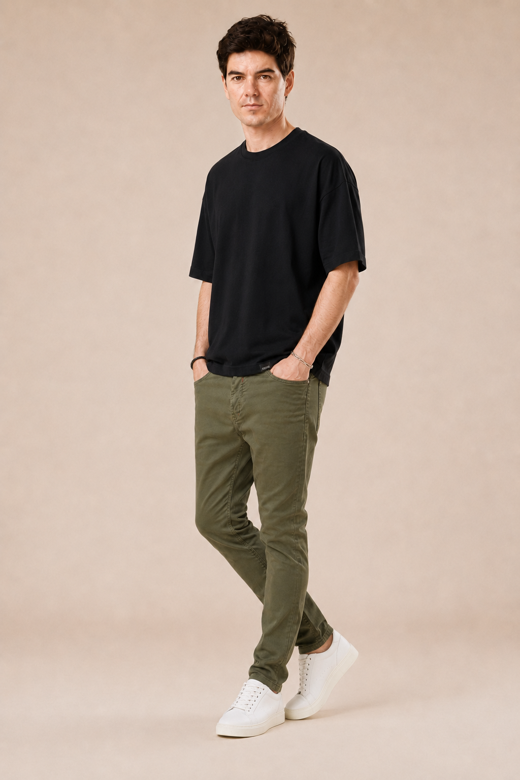 Tee con Stampa retro overfit 100% Cotone