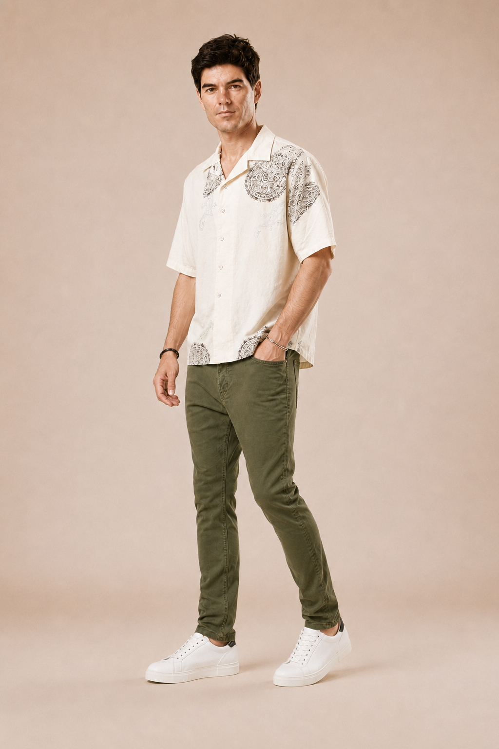 Camicia bowling 100% cotone