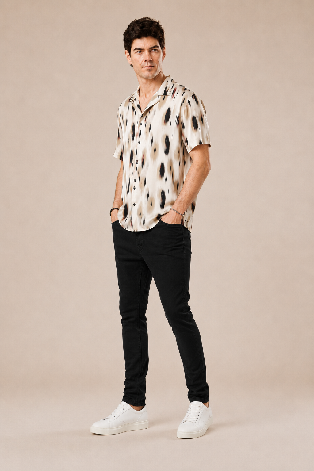 Camicia Bowling 100% viscosa
