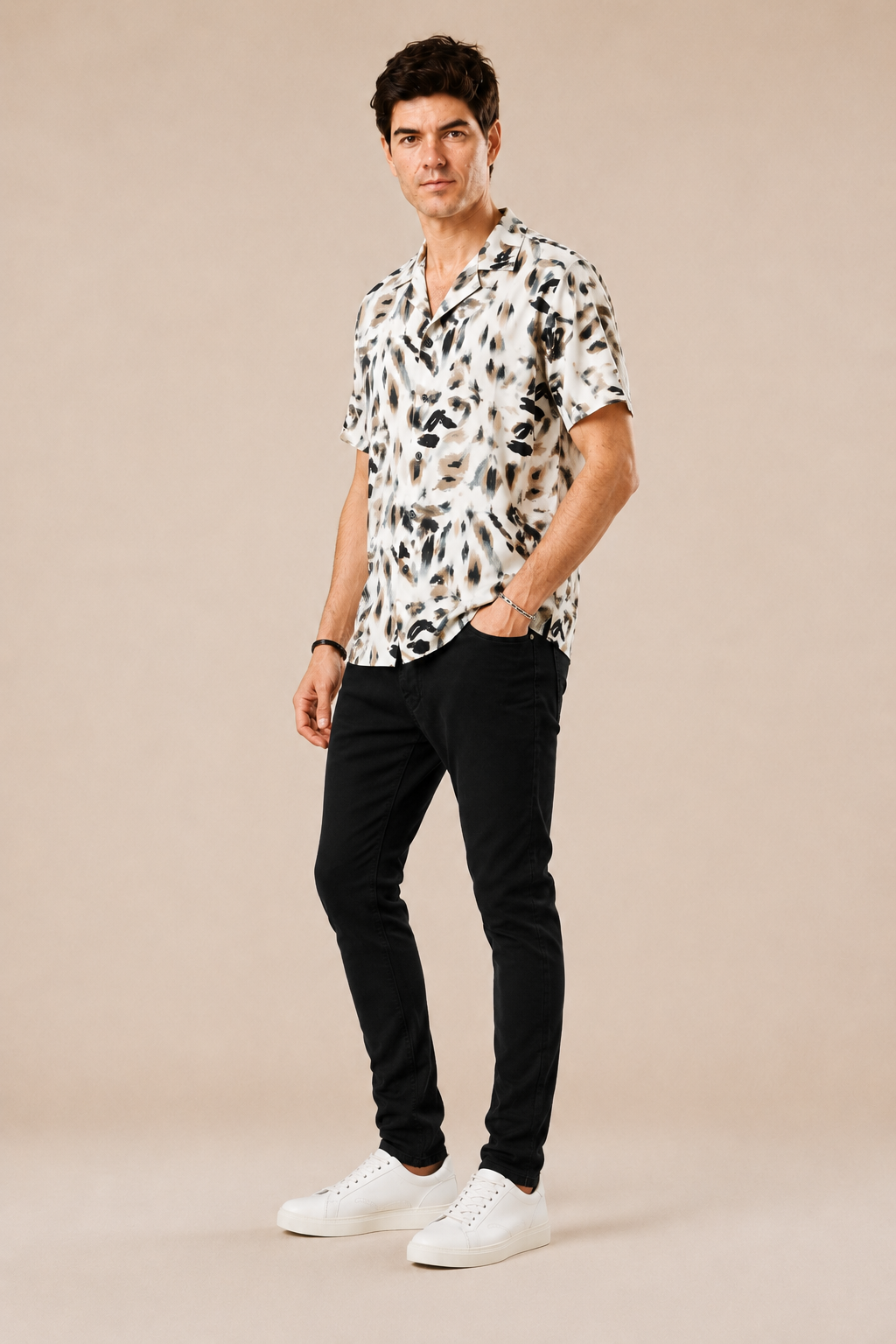 Camicia Bowling 100% viscosa