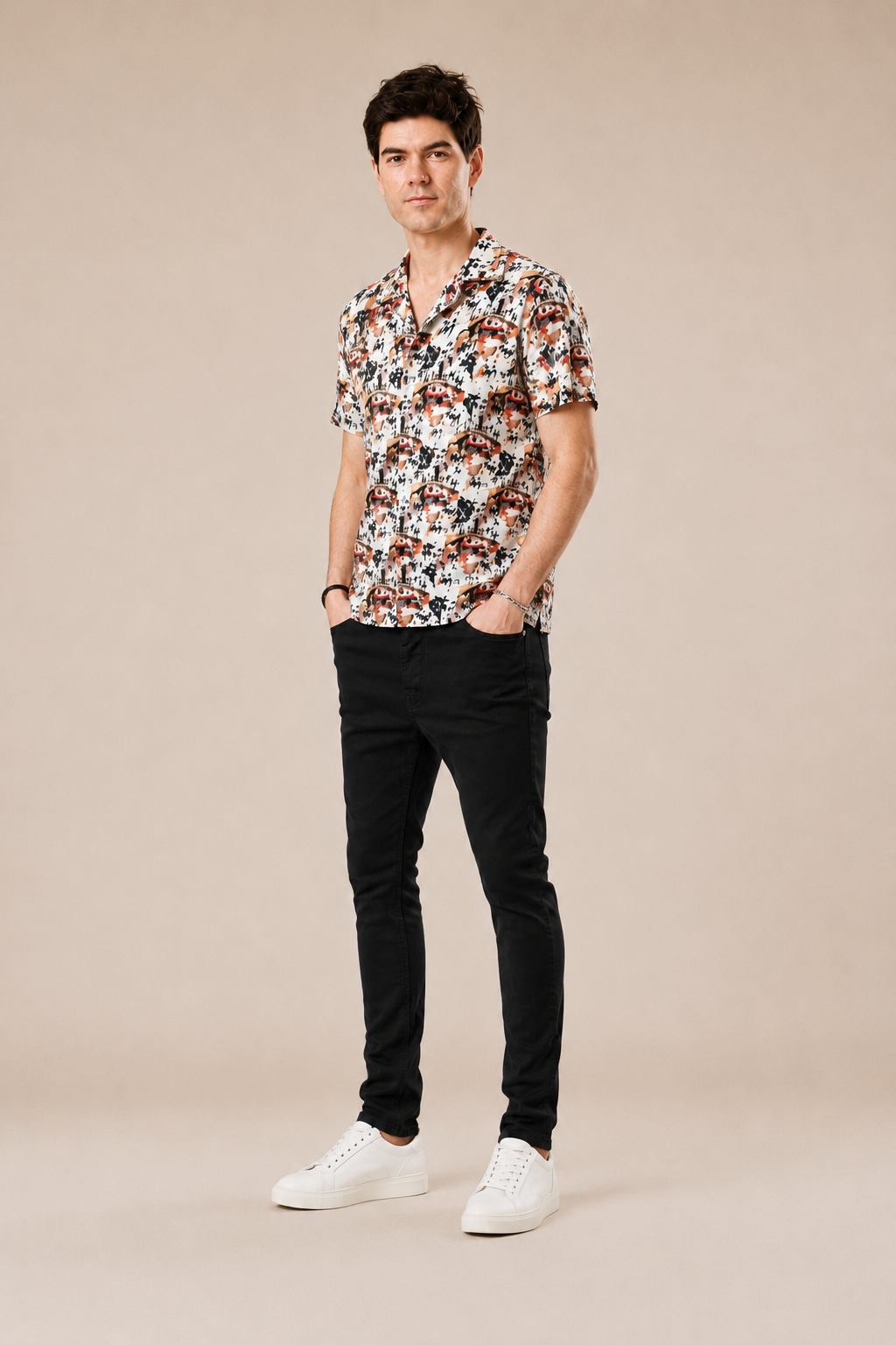 Camicia Bowling 100% viscosa