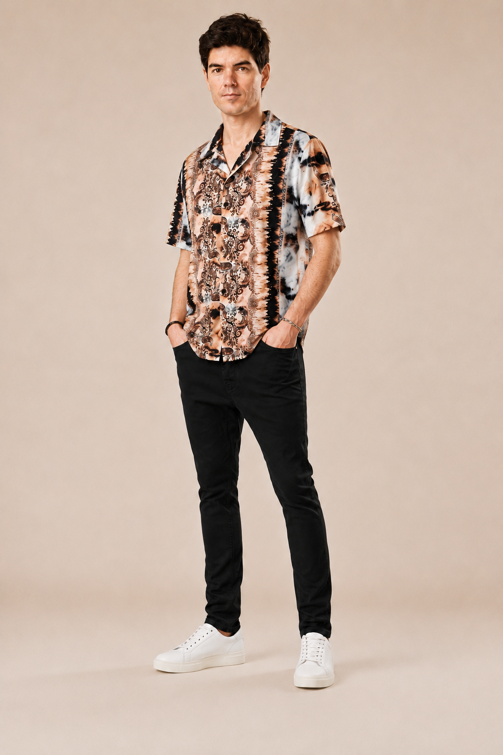 Camicia Bowling 100% viscosa