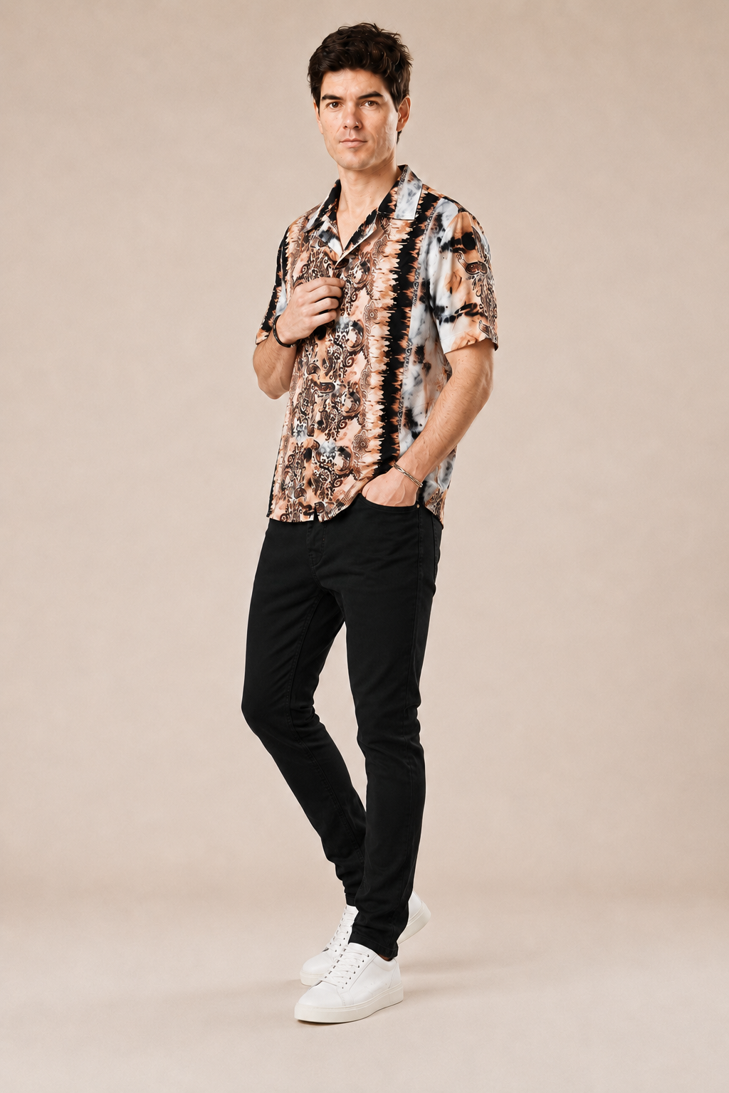 Camicia Bowling 100% viscosa