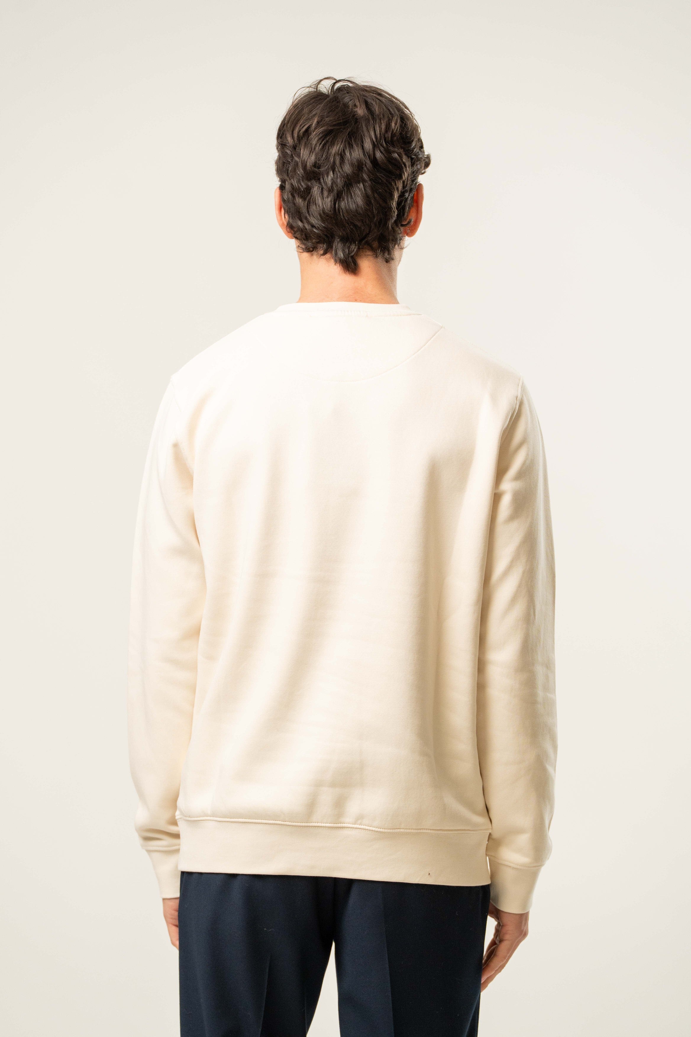 Felpa uomo girocollo con stampa “NY”