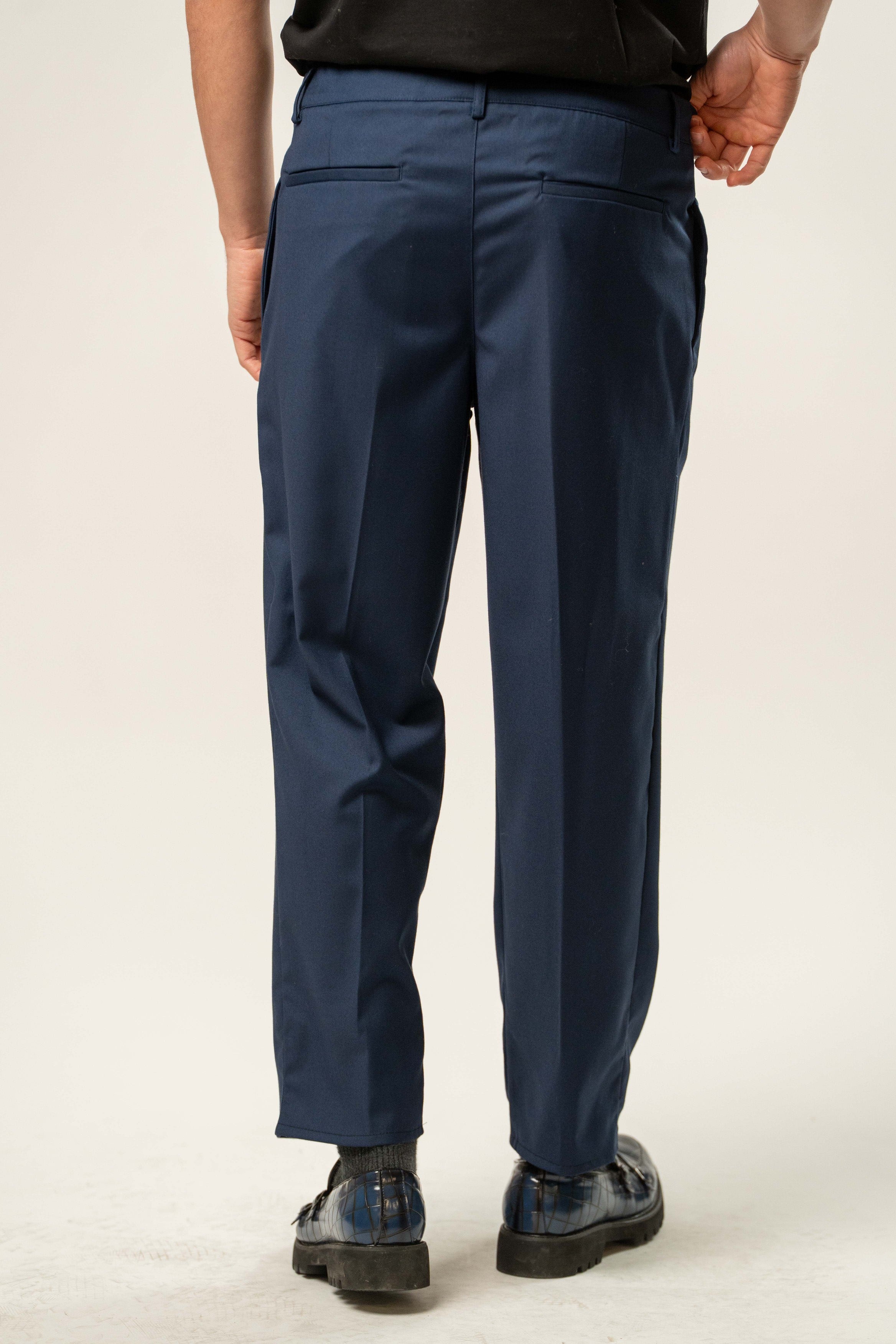 Pantalone uomo sartoriale con pinces