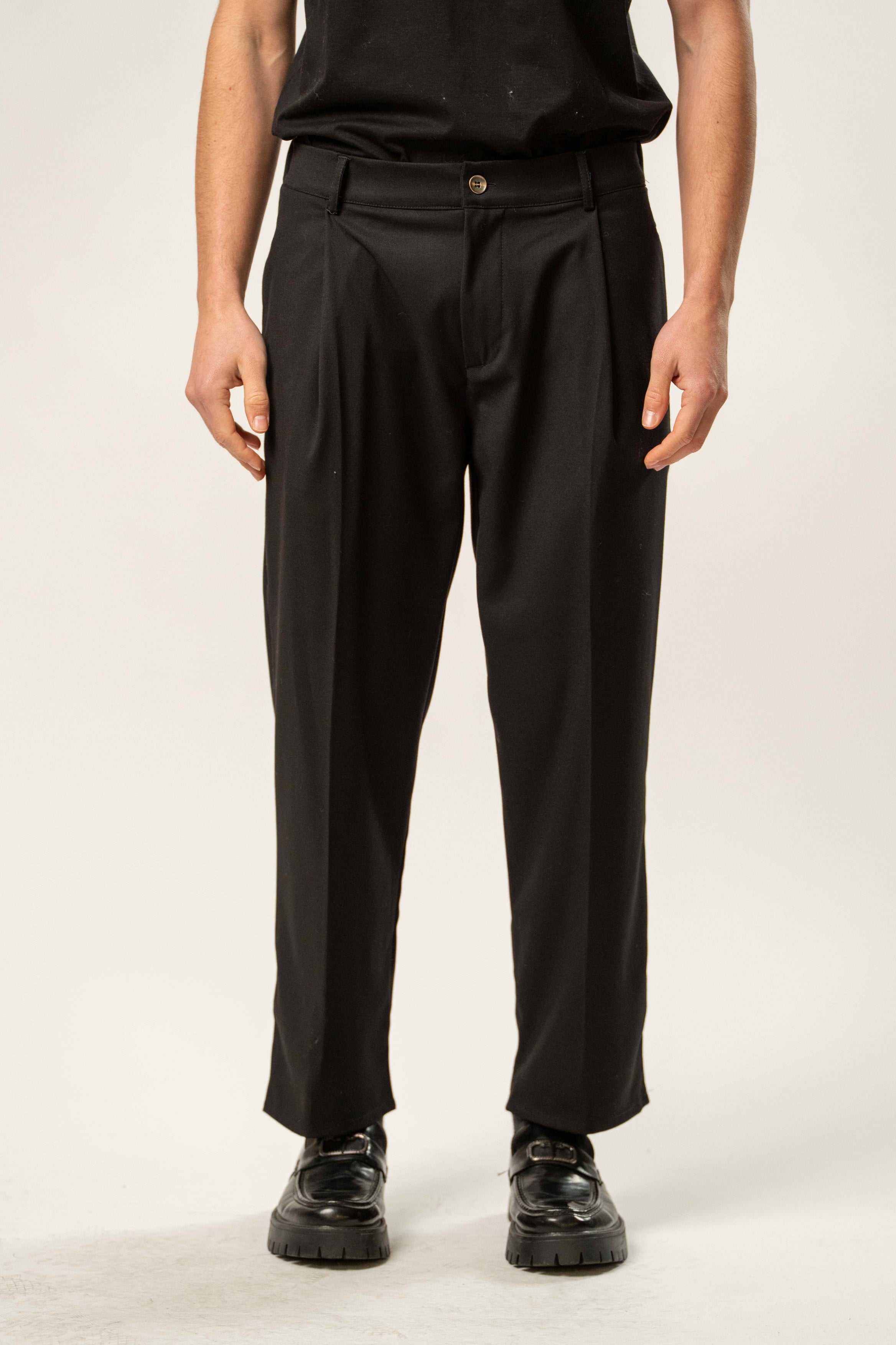 Pantalone uomo sartoriale con pinces