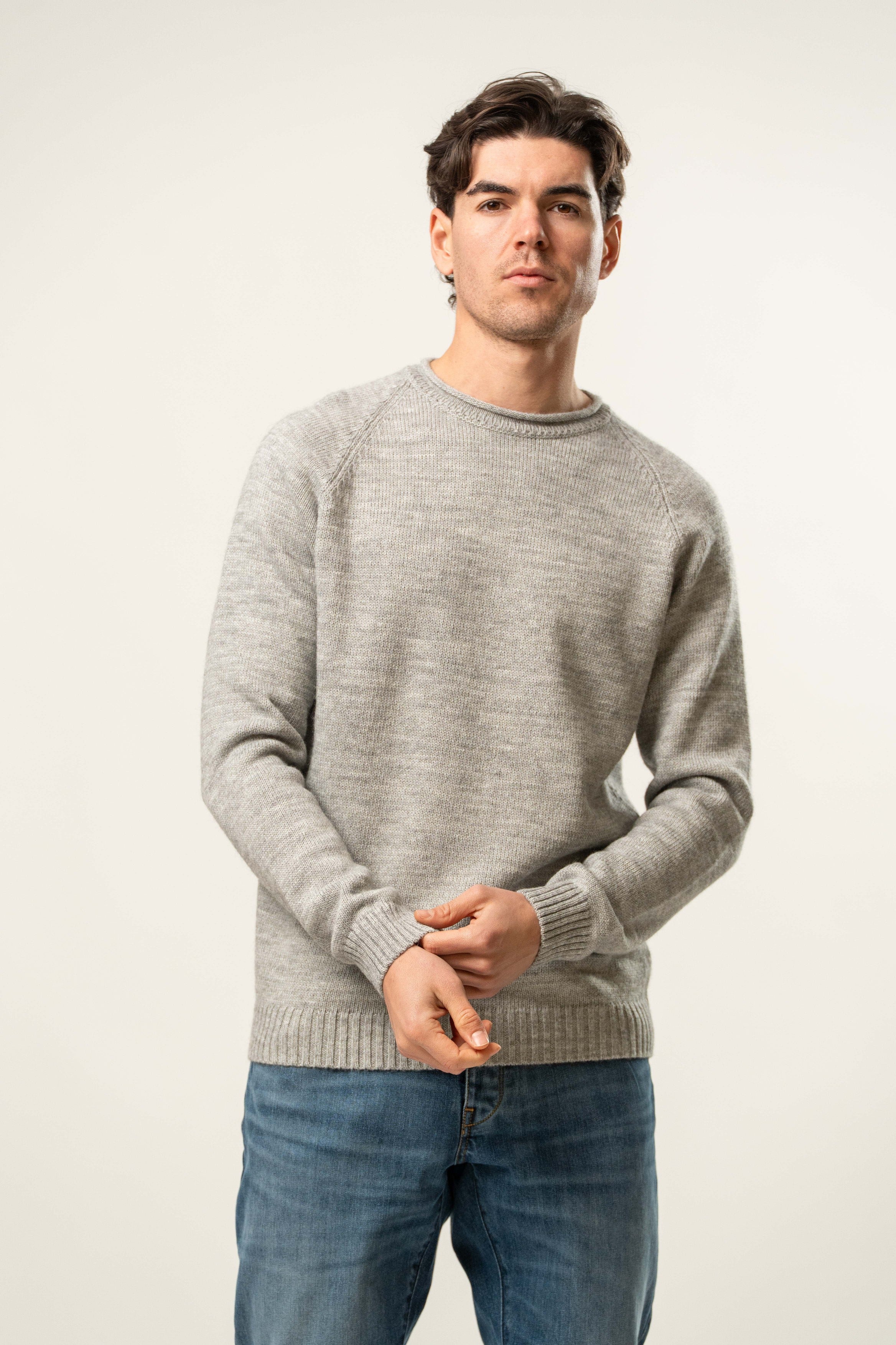 Maglia uomo girocollo in maglia fine