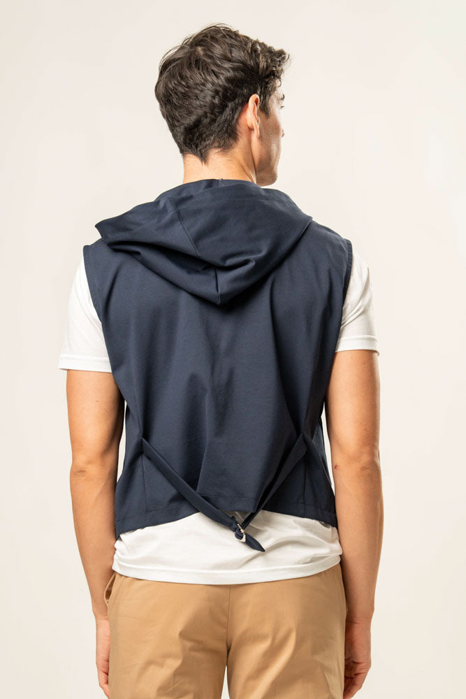 Giacca Smanicata Con Cappuccio