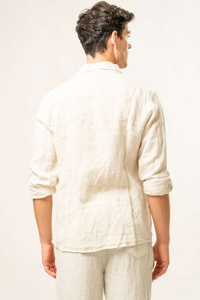 Camicia manica lunga 100% Lino