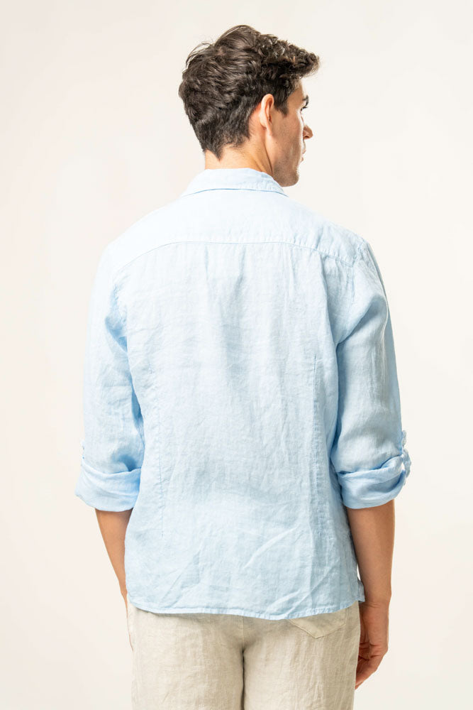 Camicia manica lunga  100% Lino
