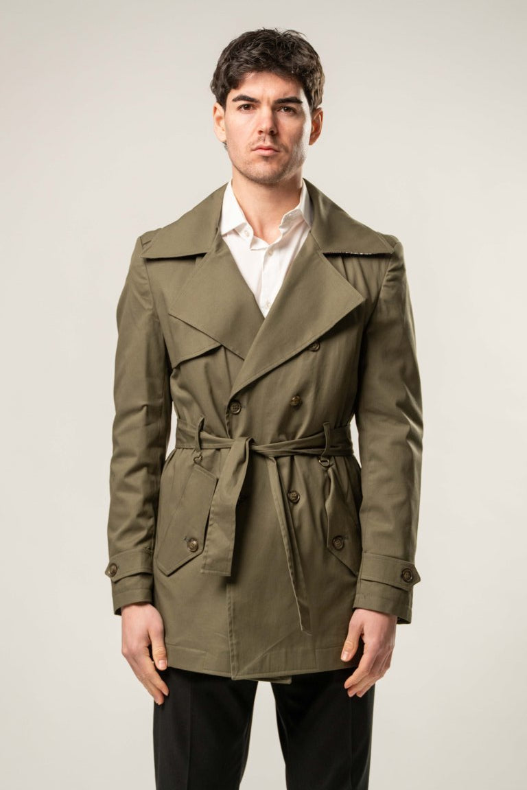 Trench verde- Karl mommoo Homme