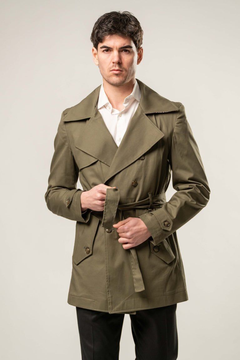 Trench verde- Karl mommoo Homme