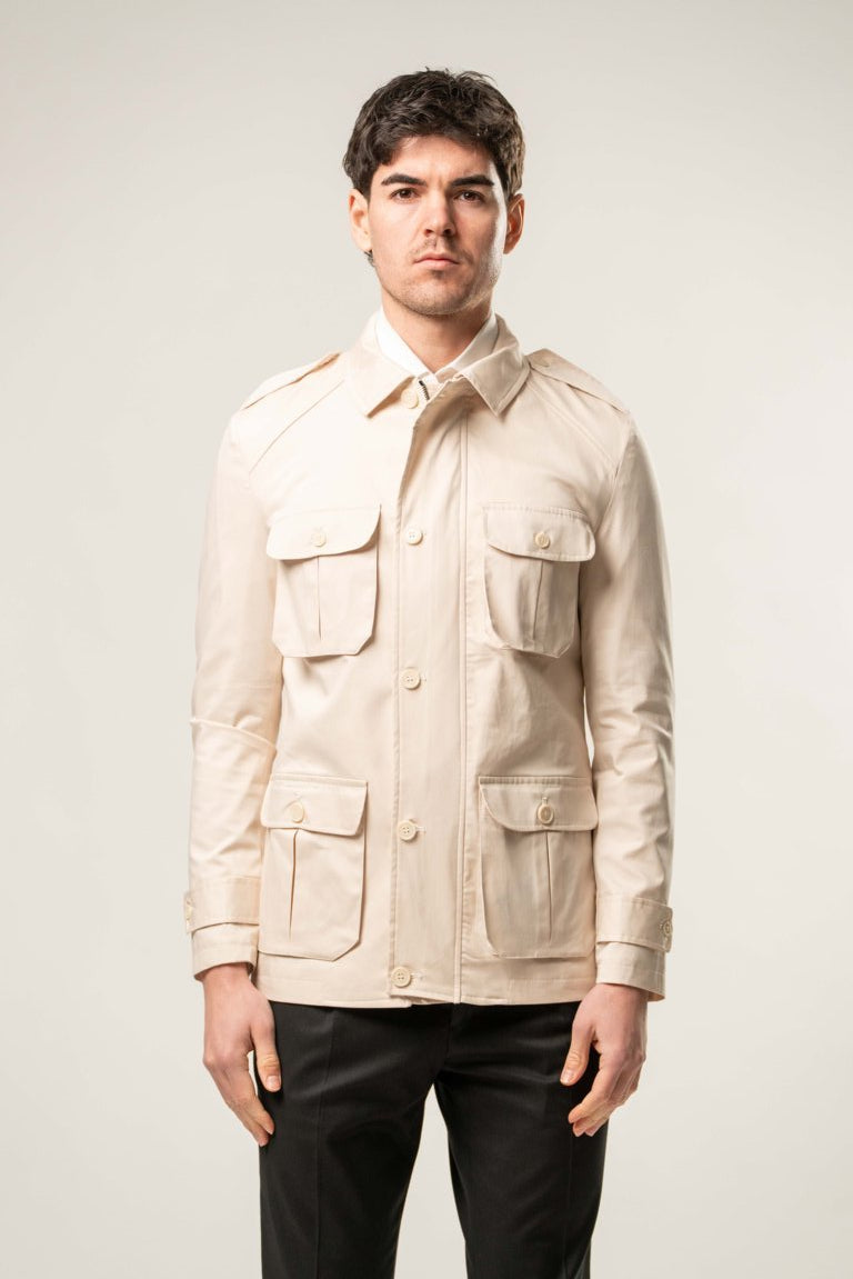 Field Jacket in cotone -PANNA