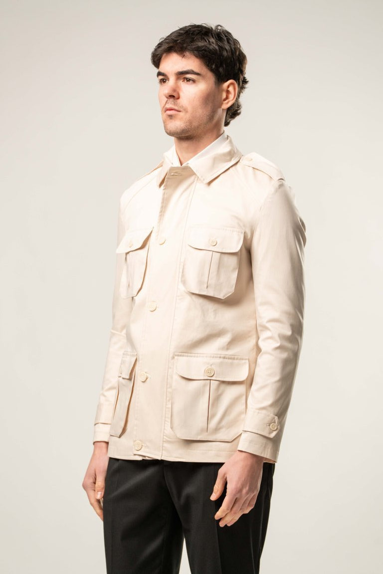 Field Jacket in cotone -PANNA