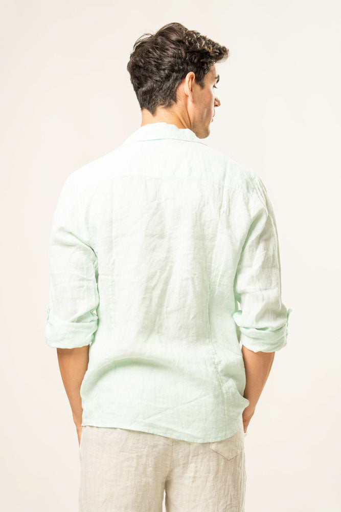 Camicia manica lunga  100% Lino