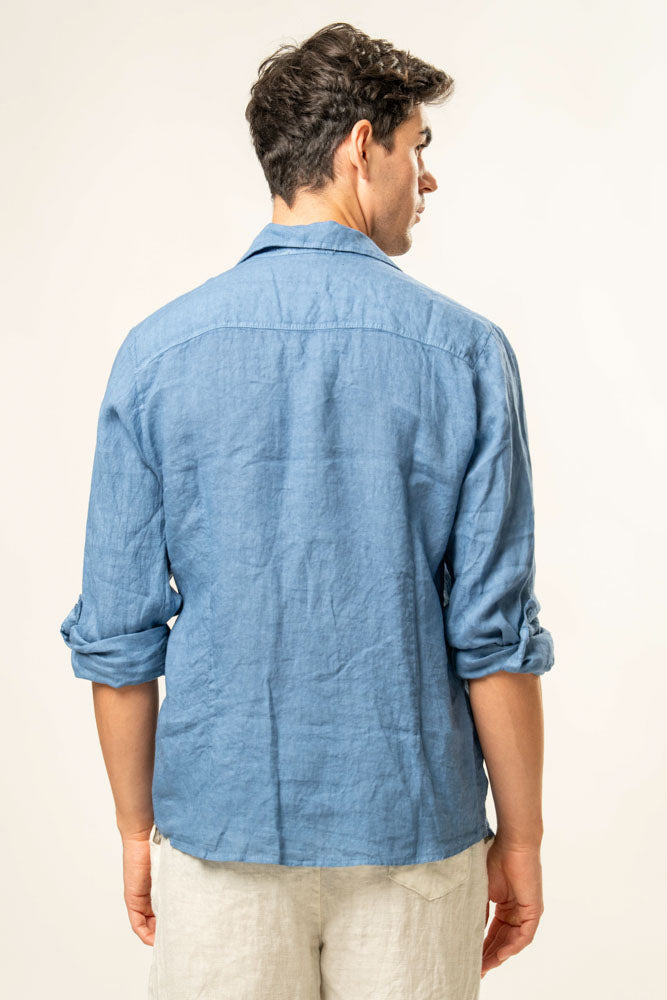 Camicia manica lunga  100% Lino