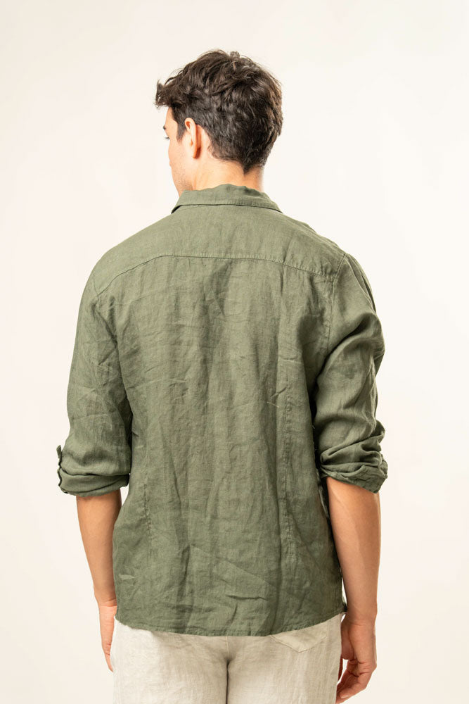 Camicia manica lunga  100% Lino