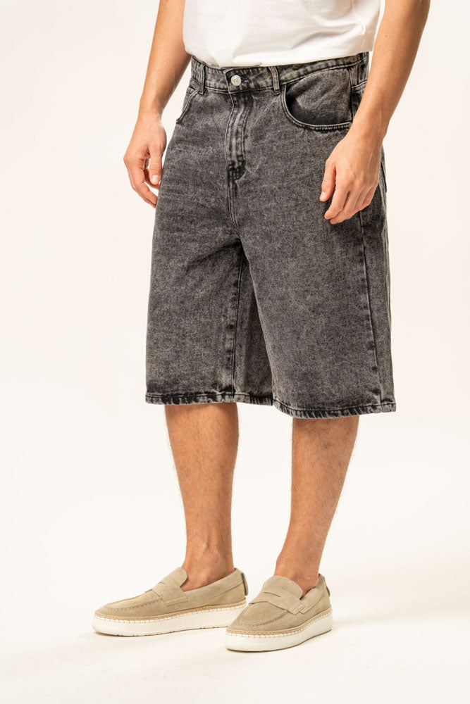 Jeans corto 100% cotone