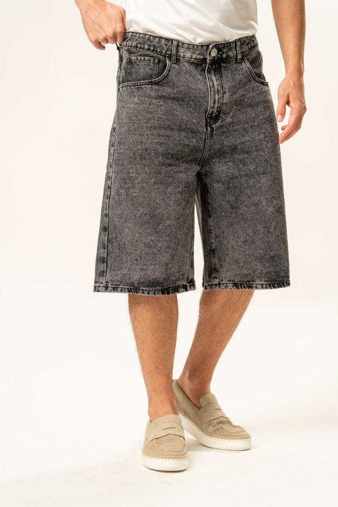 Jeans corto 100% cotone