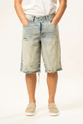 Jeans corto 100% cotone